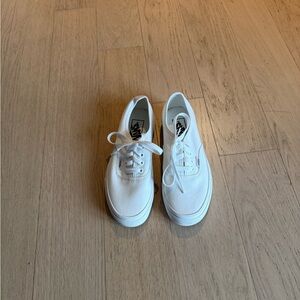 Vans Crisp White Lace-Up Sneakers